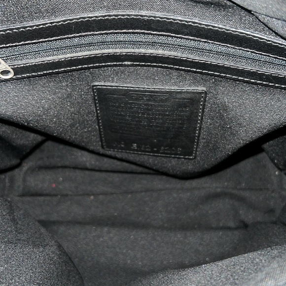 90s Coach New York neoprene & leather shoulder bag - Picture 11 of 12